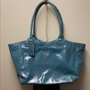 Coach Blue Tote Bag
